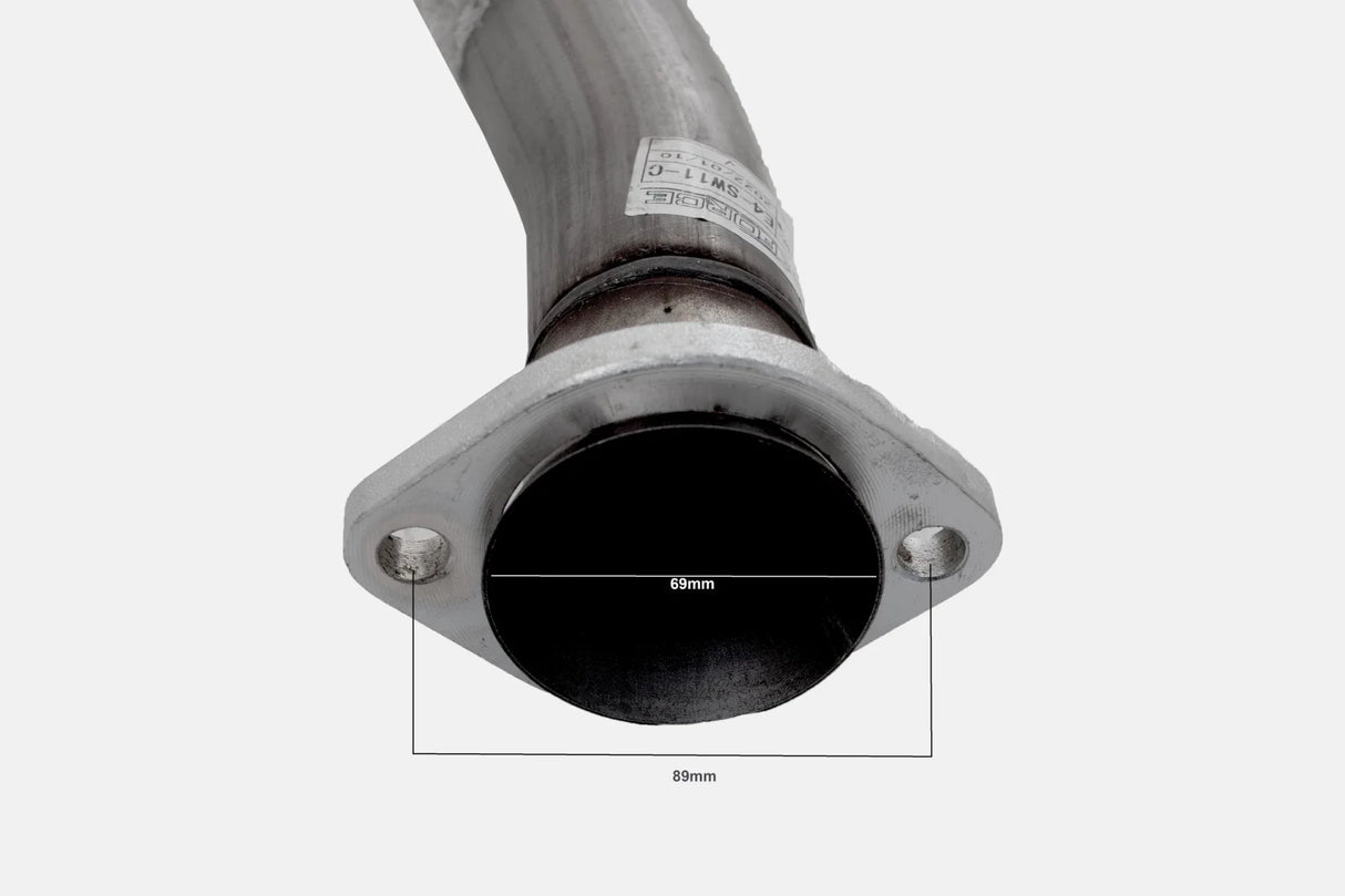 XFORCE - SUBARU IMPREZA GC GD GG SEDAN N/A (1994-2006),  2.5″ Stainless Cat-Back with Oval Twin-Tip Muffler