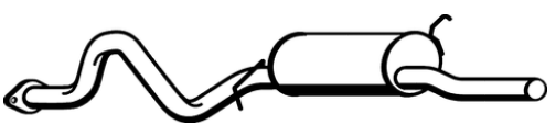 Standard Replacement - Ford Fairlane NC / LTD DC 5.0lt V8 Sedan Tail Pipe (6/91-2/95) (BT4677) (Berklee)