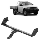 TAG - Mitsubishi Triton ML, MN, KB4T, KA5T, KA9T (2006 - 2015) No Rear Step Standard Duty Towbar & Direct Fit Wiring Harness
