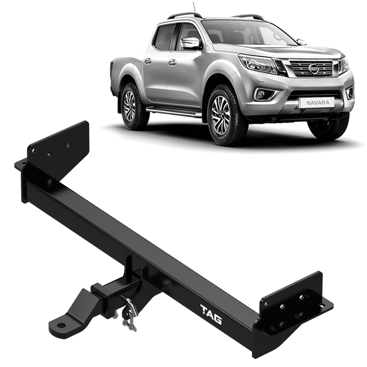 TAG - Nissan Navara NP300 (2015 - 2020) Ute Heavy Duty Towbar & Direct Fit Wiring
