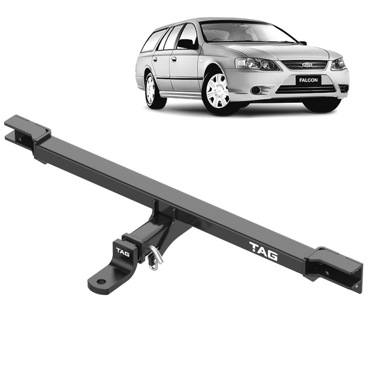 TAG | Heavy Duty Towbar & Direct Fit Wiring Kit | Ford Falcon Wagon AU BA BF 1998–On | T4F494-K201