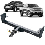 TAG - Ford Ranger PX1, PX, PX2, PX3 (2011 - 2022), Mazda BT-50 UR, UP, B22, B32 (2011 - 2020) RWD Tub Models Heavy Duty Towbar & Direct Fit Wiring