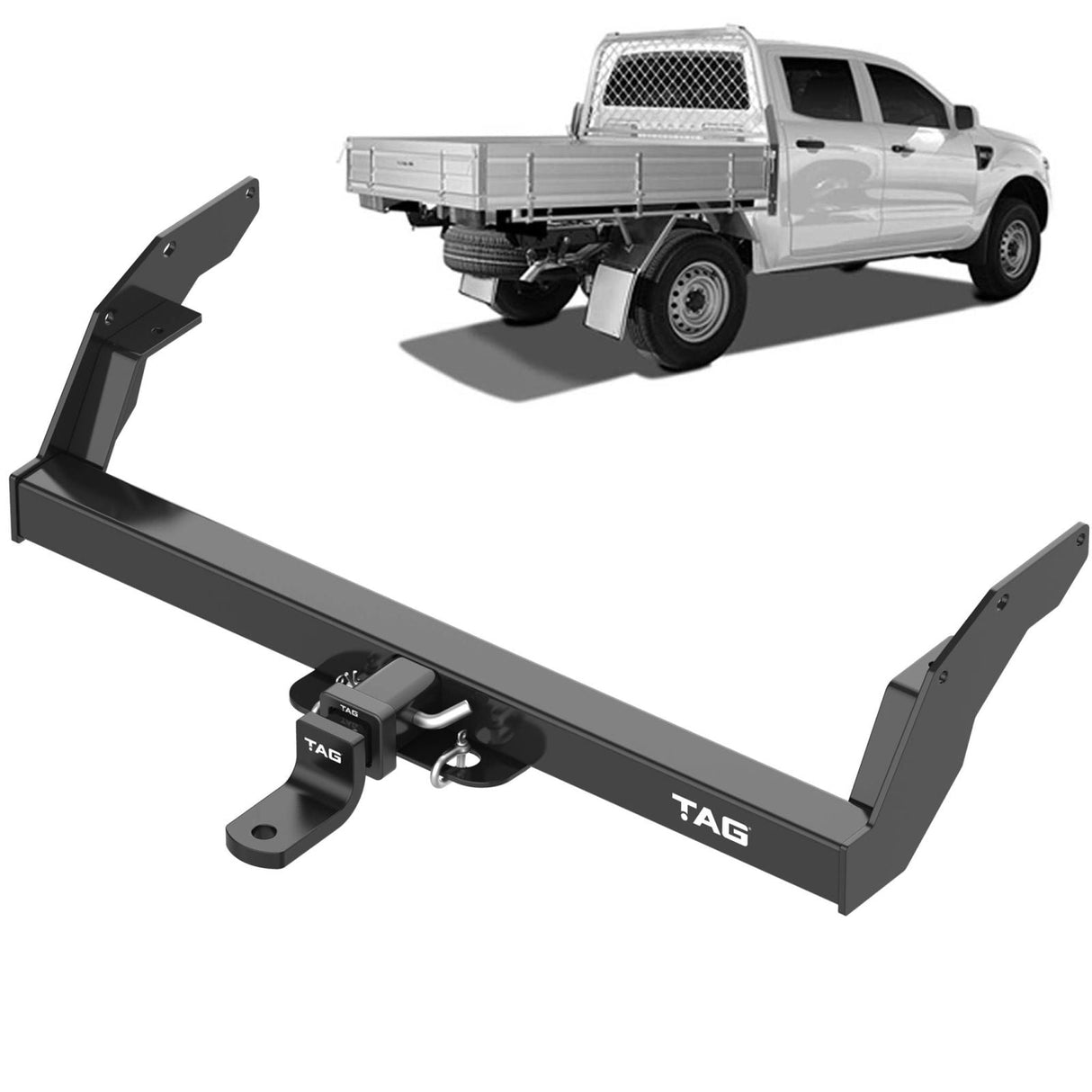 TAG | Heavy Duty Towbar & Direct Fit Wiring | Ford Courier, Mazda Bravo 1985–2006 | T4M350-K201