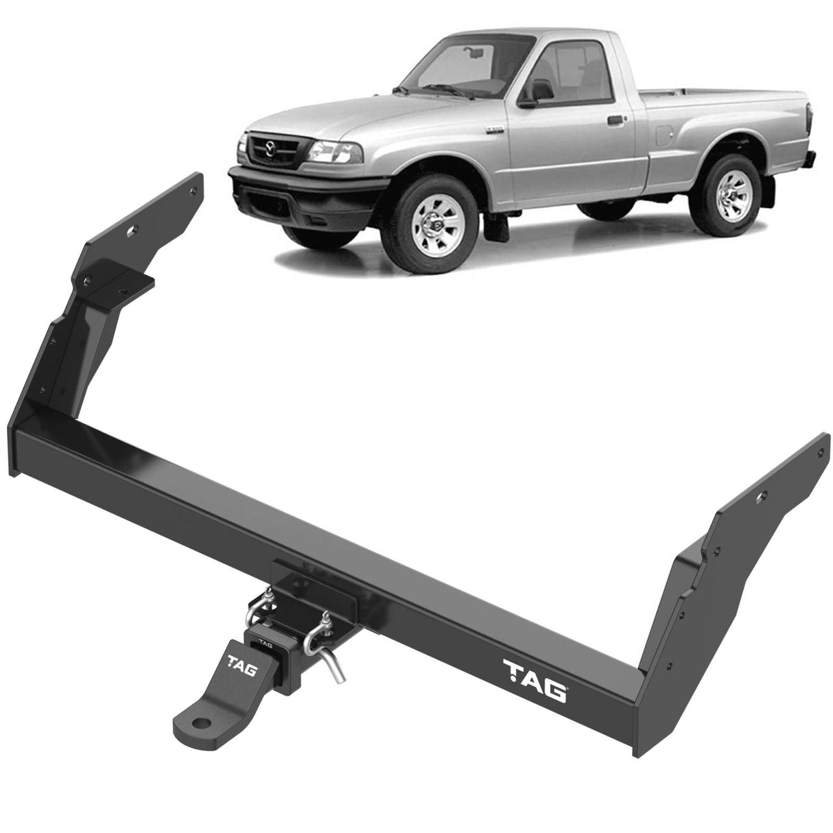 TAG | Heavy Duty Towbar & Direct Wiring | Ford Courier, Mazda B-Series Bravo 1992–2006 | T4M470-K201
