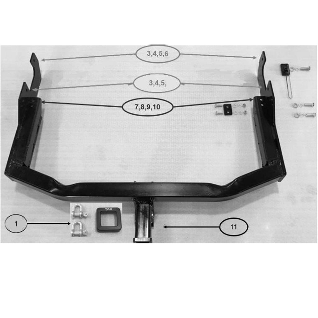 TAG | Heavy Duty Towbar | Toyota Hilux Camper Conversion | T4T626