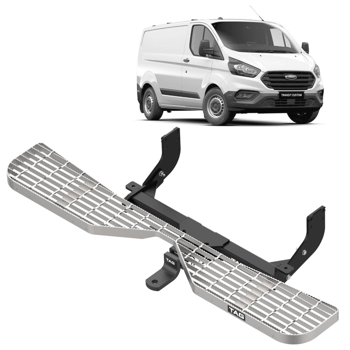 TAG - Ford Transit Custom VN (2016 - on) Van Heavy Duty Towbar, Rear Step & Direct Fit Wiring