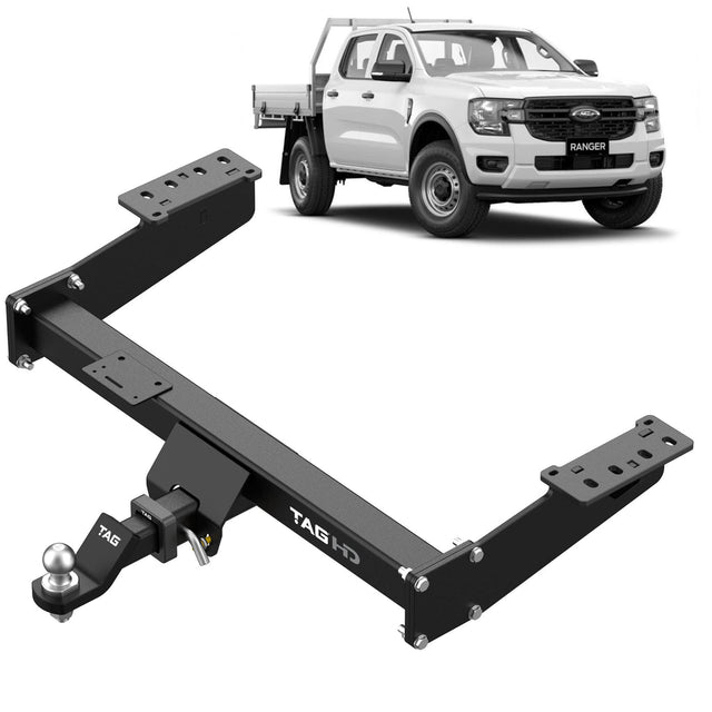 TAG | Heavy Duty Towbar | Ford Ranger & VW Amarok Extended Tray PY NF 2022–ON | T7F840