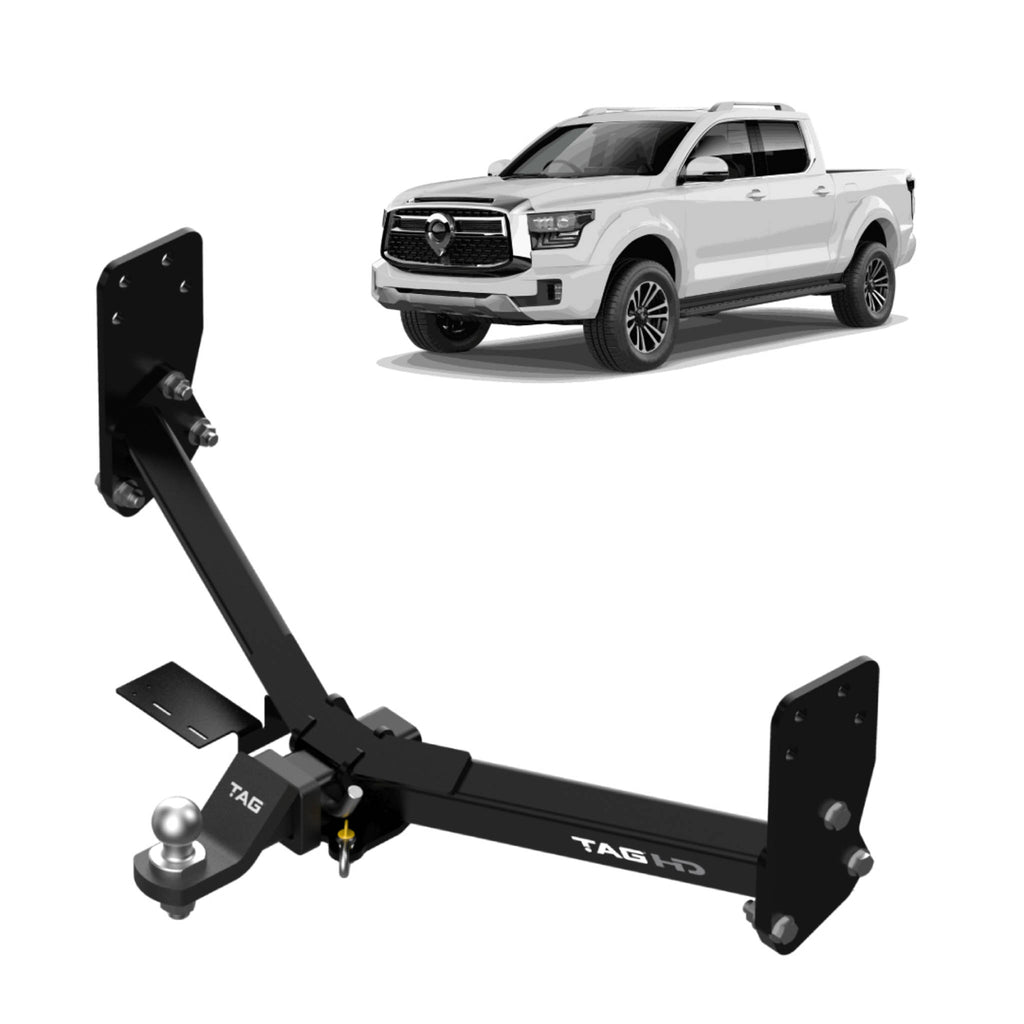 TAG | Heavy Duty Towbar & 7-Pin Adaptor Kit | GWM Cannon Alpha Ute 2022–on | T7GA21-K201