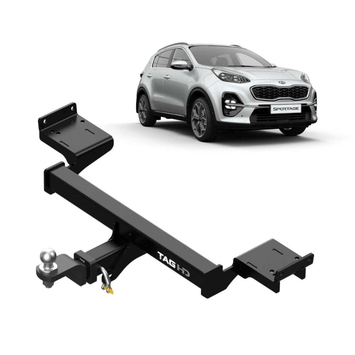 TAG | Heavy Duty Towbar & Universal Wiring Kit | KIA Sportage QL QLE SUV Wagon 2015–2021 | T7K694-K301