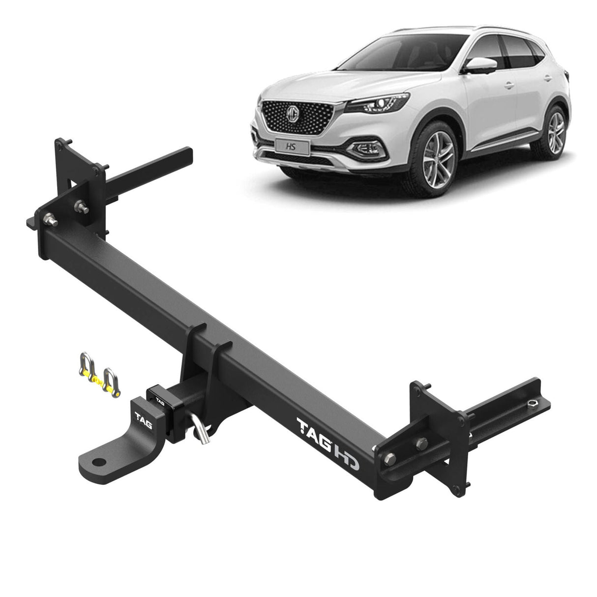 TAG | Heavy Duty Towbar & Universal Wiring Harness | MG HS SUV SAS2, SAS23 2019–2024 | T7P823-K301