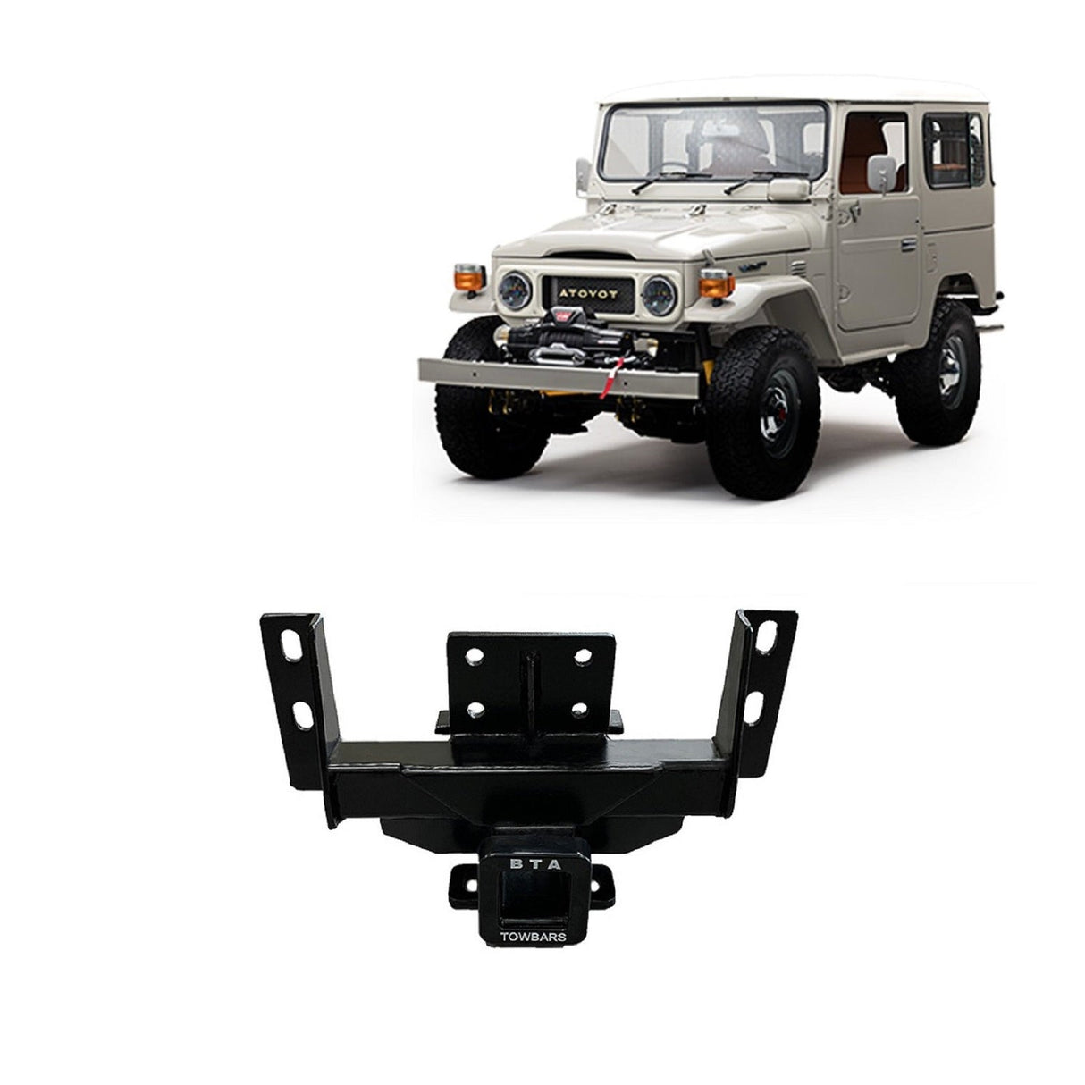 BTA | Heavy Duty Towbar | Toyota Landcruiser 40 Series FJ40 FJ45 1966–1984 | 2000kg | TOY06H