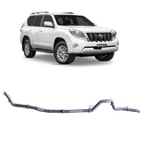 Redback Performance - Toyota Prado 120/150 Series 1KD-FTV (11/2006 - 07/2015) Exhaust (Extreme Duty 4x4) "Pipe Only"