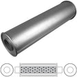 2.5" Megaflow Universal Muffler Centre/Centre 24"x7" Round Aluminised
