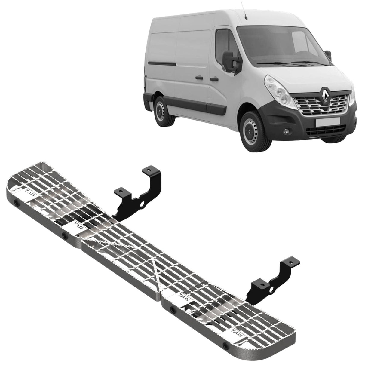 TAG | Rear Step & Sensor Brackets Kit | Renault Master FWD Van 2011–On | TSP747-K010