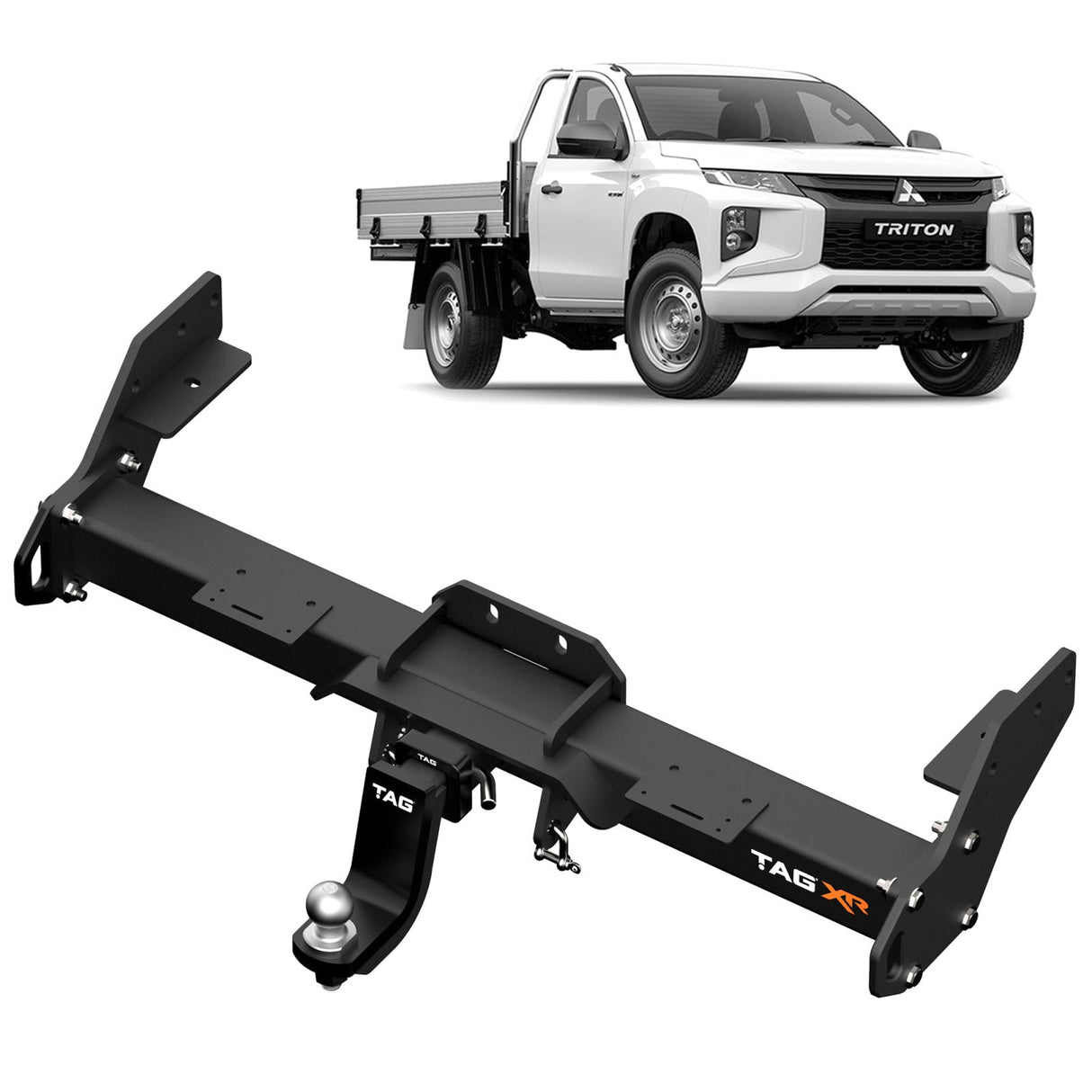 TAG | Extreme Recovery Towbar & ECU Wiring Kit | Mitsubishi Triton MQ Cab Chassis 2015–2018 | TXR805-K201
