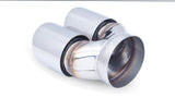 XForce | Twin 3.5" Round Angle-Cut Exhaust Tips | Double Wall 304 Stainless Steel | TY-AW35-76