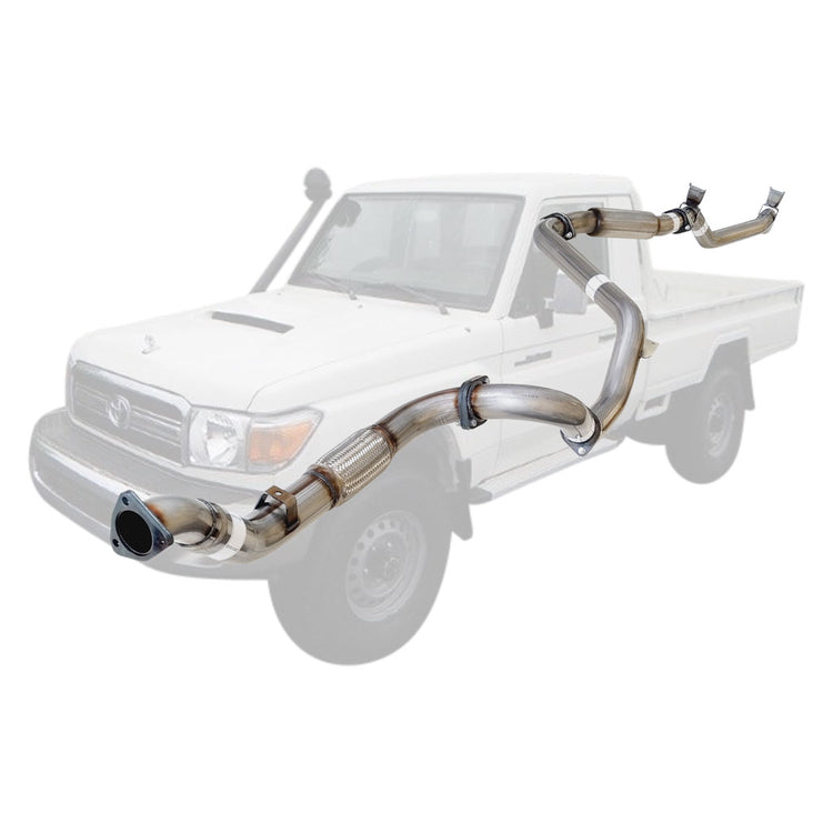 ESA | 3" Turbo Back Exhaust | Toyota Landcruiser 79 Series VDJ79R V8 S Cab Ute 2007 - 10/2016 | TY213