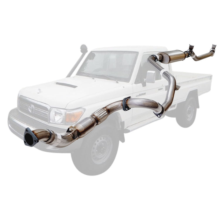 ESA | 3" Turbo Back Exhaust | Toyota Landcruiser 79 Series VDJ79R V8 S Cab Ute 2007 - 10/2016 | TY213