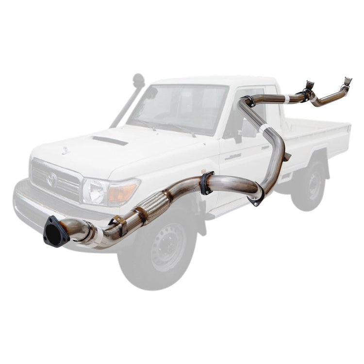 ESA | 3" Turbo Back Exhaust | Toyota Landcruiser 79 Series VDJ79R V8 S Cab Ute 2007 - 10/2016 | TY213
