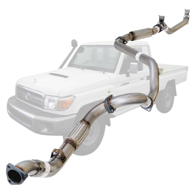 ESA | 3" Turbo Back Exhaust | Toyota Landcruiser 79 Series VDJ79R V8 S Cab Ute 2007 - 10/2016 | TY213