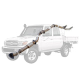 ESA | 3" Turbo Back Exhaust | Toyota Landcruiser 79 Series VDJ79R V8 D Cab Ute 2007 - 10/2016 | TY214-PO