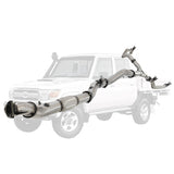ESA | 4" into Twin 3" Turbo Back Exhaust DPF Delete | Toyota Landcruiser 79 Series VDJ79 4.5L V8 | TY226