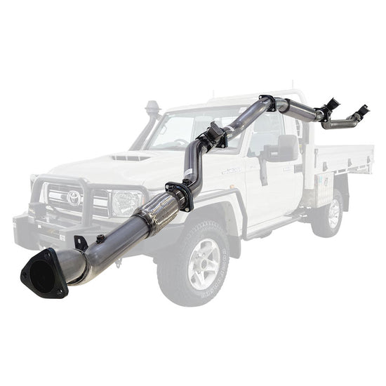 ESA | 3" Turbo Back Exhaust | Toyota Landcruiser 79 Series VDJ79R V8 Ute 2017 - Onwards | TY227