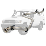 ESA | 3" DPF Back Exhaust | Toyota Landcruiser 78 Series VDJ78 4.5L V8 Troop Carrier Oct 2016-On | TY230