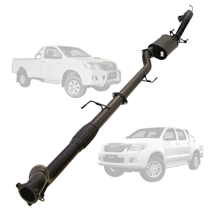 ESA | 3" Turbo Back Exhaust | Toyota Hilux N70 3L D4D Ute 2005 - 2015 | TY234
