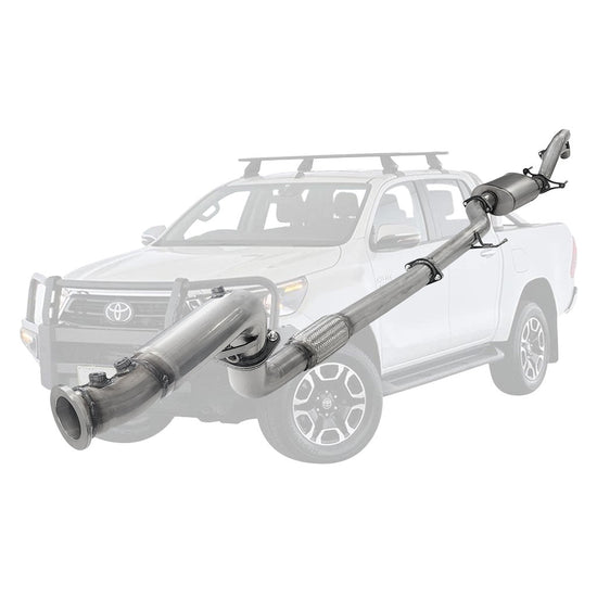 ESA | 3" Turbo Back Exhaust | Toyota Hilux N80 2.8L DPF Model 2015 Onwards | TY255