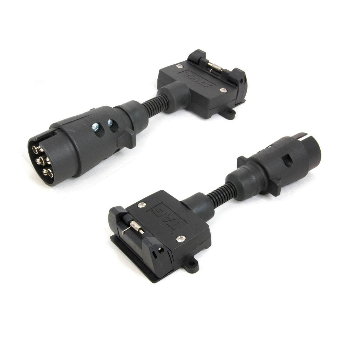 TAG - Trailer Adapter - 7 Pin Large Round Plug to 7 Pin Flat Socket