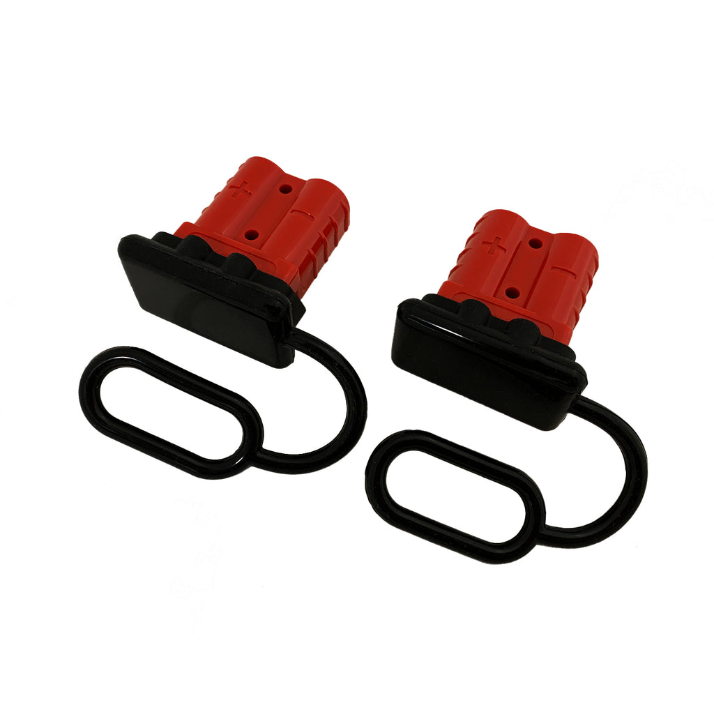 TAG | Heavy Duty Connector Set Red Anderson Plugs with Covers | Universal Fitting | UNTANDR-WC