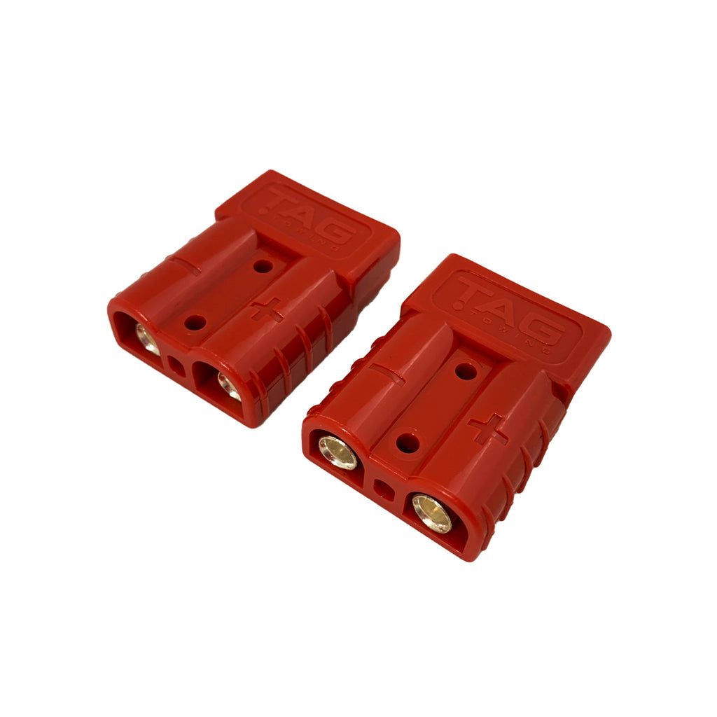 TAG | Heavy Duty Connector Set Red Anderson Plugs with Covers | Universal Fitting | UNTANDR-WC