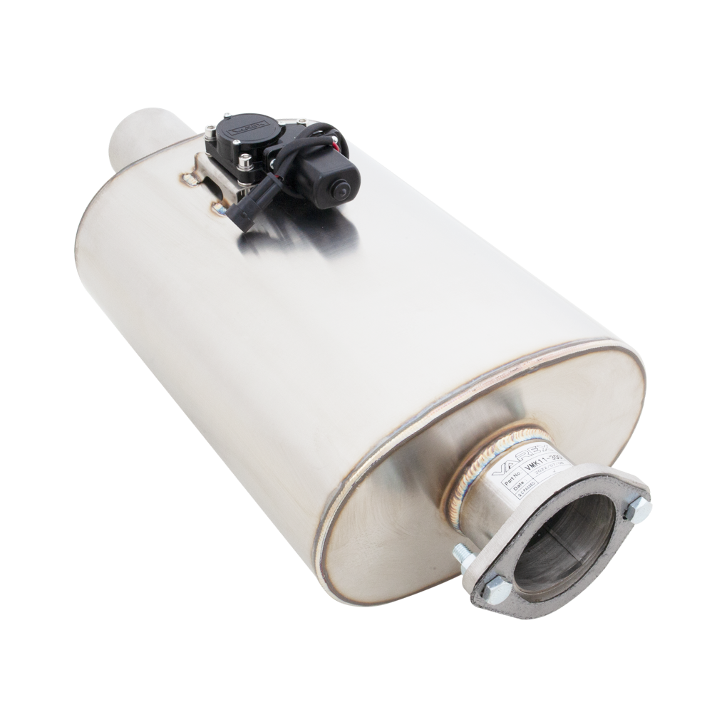 XForce | 3.5" In 3.5" Out Flanged Oval Varex Muffler | Universal Fitment | VMK11-350