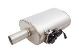 XForce | 2.5" Oval Varex Valved Universal Muffler | Side Mounted Motor | 304 Stainless Steel | VMK40-250