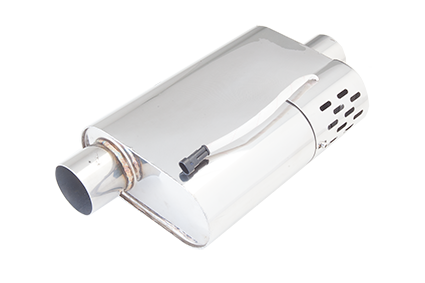 XFORCE - 3" Inch Inlet Oval (4" Inch x 9" Inch x 15" Inch) Varex Muffler Hidden Motor without Tips