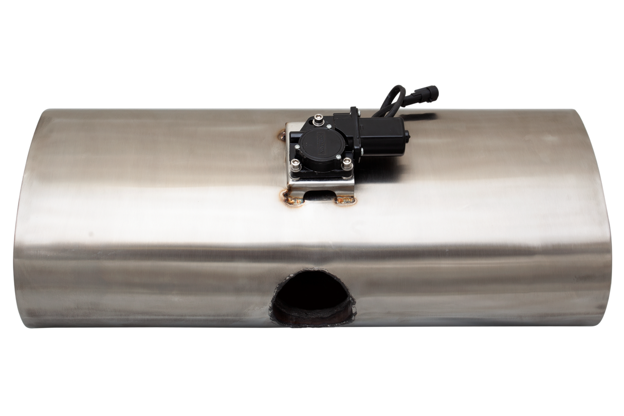 XForce | Varex Universal Oval Muffler | 3" Single Inlet to Dual 2.5" Outlet | East-West | VMKRE-325
