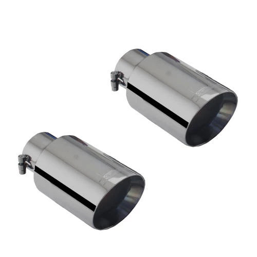 Xforce | 4" Matte Black Exhaust Tip Kit | Ford Mustang GT S550 2015–2017 | ES-FM15-BTIPS
