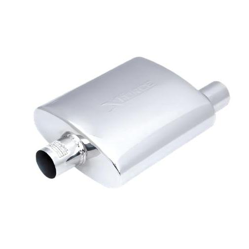 XForce | 2" Offset-Centre Performance Muffler | 4"x10"x12" 304 Stainless Steel | VX05-1251