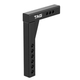 TAG - Adjustable Heavy Duty Tow Ball Mount 90° Face, 50mm Square Hitch - 360mm Drop, 385mm Rise