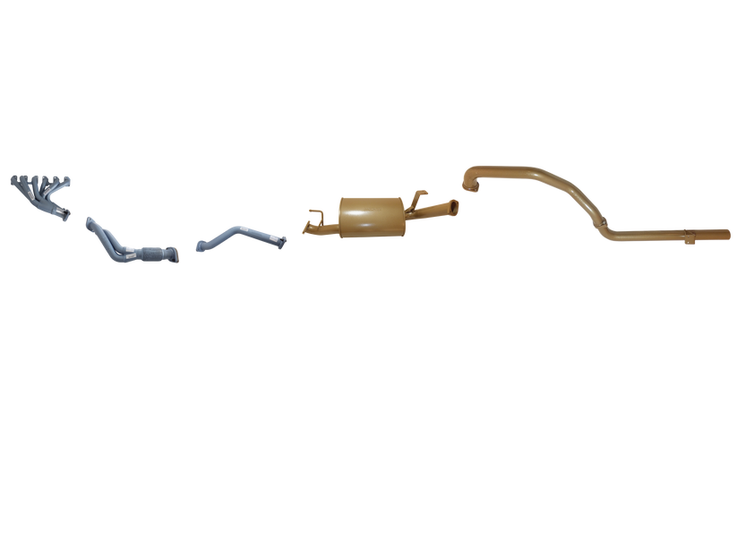 Pacemaker King Brown | 2.5" Exhaust & Headers Kit | Toyota Landcruiser 100/105 Series 4.2L N/A Diesel 1998-2008 | KB12020-HXMX
