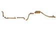 Pacemaker King Brown | Single 3" Turbo Back Exhaust with Muffler | Toyota LandCruiser 78 Troopy 1HD-FTE | KB12005-XXMX