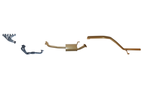 Pacemaker King Brown | Single 2.5" Exhaust Kit With Headers | Toyota Landcruiser 80 Series 4.2L 1HZ Diesel Non Turbo 1989–1997 | KB12010-HXMX