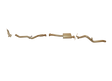 Pacemaker King Brown | Single 3" Turbo Back Exhaust with Muffler | Nissan Navara D22 2.5L TD | KB9401-XXMX