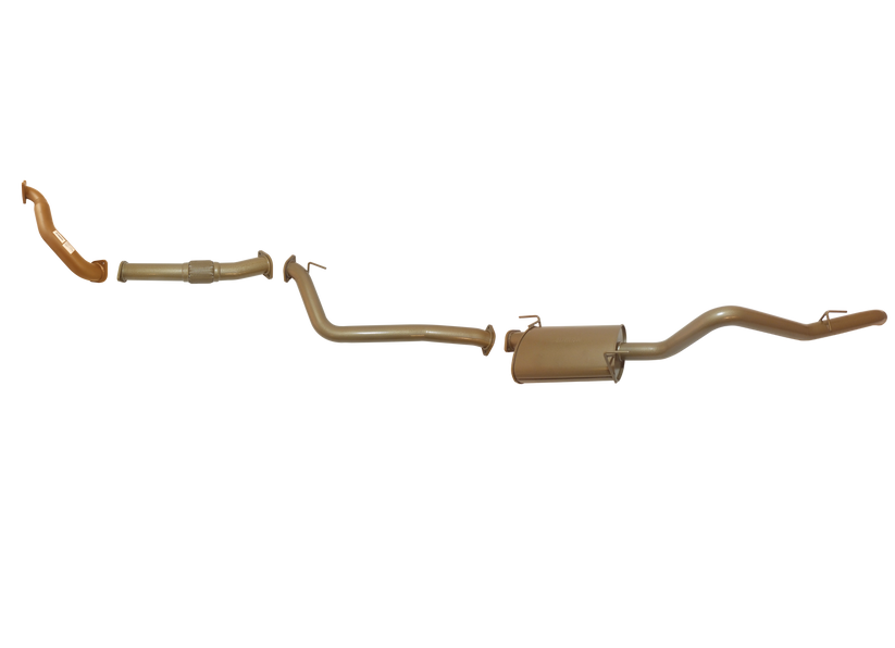 Pacemaker King Brown | Single 3" Turbo Back Exhaust with Muffler | Isuzu D-MAX 3.0L TD 2008-2010 | KB8500-XXMX