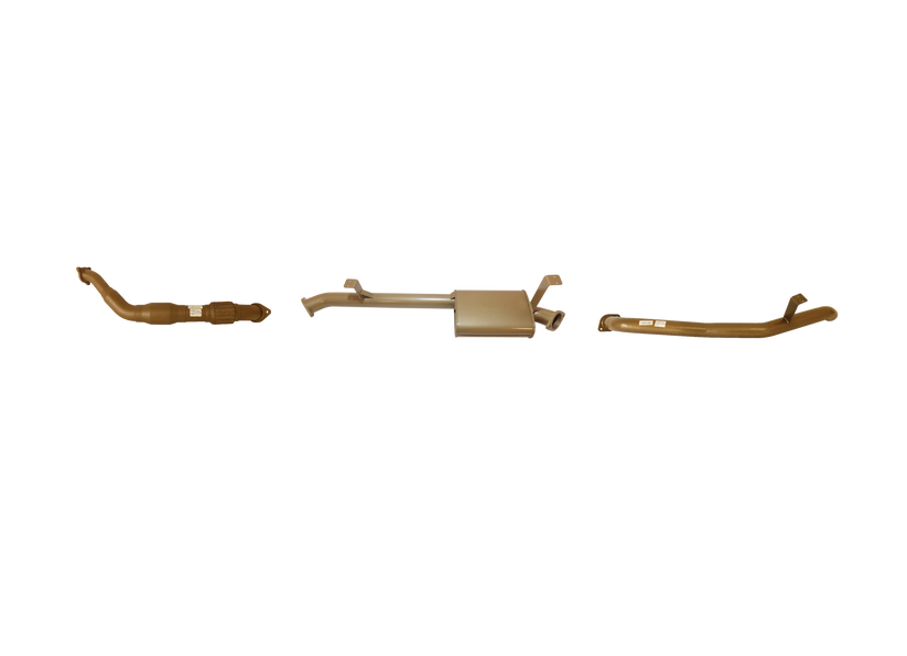 Pacemaker King Brown | 3" Exhaust Kit with Cat & Muffler | Toyota Landcruiser 76 Series V8 4.5L Wagon 2007-2016 (Non-DPF) | KB12006-XCMX