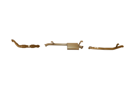 Pacemaker King Brown | 3" Exhaust Kit with Cat & Muffler | Toyota Landcruiser 76 Series V8 4.5L Wagon 2007-2016 (Non-DPF) | KB12006-XCMX