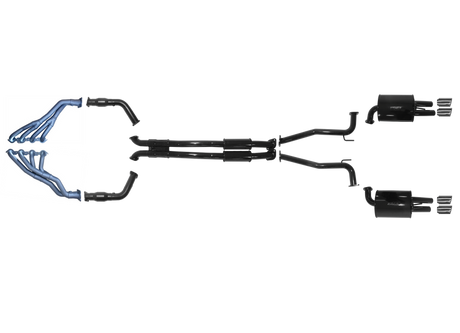 Pacemaker 2.5" Performance Exhaust System with Tri-Y Headers for Holden VE VF 6.0L 6.2L V8 Ute 2006–2017 - PP5387-07