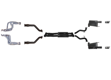 Pacemaker Twin 3" Performance Exhaust System with Headers for Ford Mustang GT S550 Convertible 5.0L V8 2015–2017 RHD - PP4178-54
