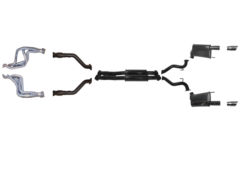 Pacemaker Twin 2.5" Performance Exhaust System with Headers for Ford Mustang GT S550 Convertible 5.0L V8 2015–2017 RHD - PP4178-04